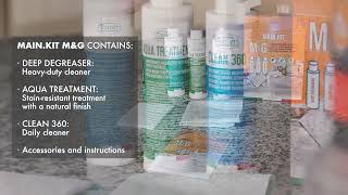 How to keep Marble or Granite Countertops clean and protected  MAINKIT MampG  Tutorial [upl. by Marinna]