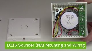 Bosch D116 Sounder NA Mounting and Wiring [upl. by Gudren542]