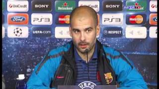 FC Barcelona Rueda de prensa de Pep Guardiola en el Bernabéu íntegra [upl. by Nyraa]