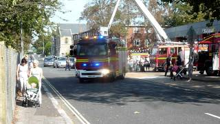 Hampshire Fire amp Rescue Service 24 Southsea Water Tender Turnout To Fire Persons Reported [upl. by Meingolda]