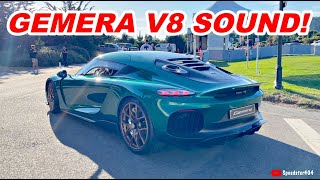 FIRST Koenigsegg Gemera V8 Sound Driving amp Cold Start Idle [upl. by Jordan672]