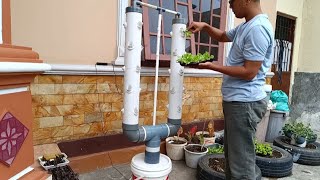 DIY Hydroponic Garden Tower Build using 4quot PVC  Aeroponic system  Vertical Hydroponic system [upl. by Terrene]