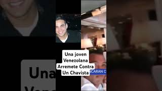 Joven República Dominicana Arremete Contra chavista republicadominicana venezuelalibre venezuela [upl. by Hairem]