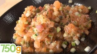 Recette du Tartare de saumon facile et rapide  750g [upl. by Arais]