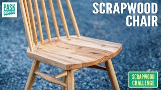 Chair made from Scrap Wood  Scrapwood Challenge ep32 [upl. by Novy]