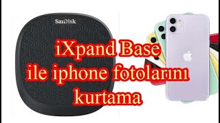 SanDisk iXpand Base iphoneden foto kurtarma [upl. by Oilerua]