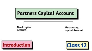 Introduction Of Partners Capital Account  Class 12 Account  Partnership [upl. by Seadon833]