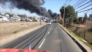 Z1 La Granja en 1012 a Incendio  Panamericana Norte con Las Esteras Sur [upl. by Leupold]