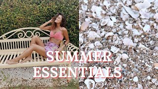 MIS ESENCIALES DE VERANO 2021  SUMMER ESSENTIALS  Kit uñas cuidado corporal facial cabello [upl. by Lathe44]