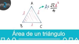 Área de un triángulo equilátero │ fórmula con su lado [upl. by Solohcin34]