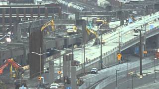 Seattle Viaduct Demolition Time Lapse [upl. by Lexi]