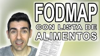 DIETA FODMAP CON LISTA DE ALIMENTOS  Para recuperarse de Colon Irritable SII y Helicobacter Pylori [upl. by Toogood]