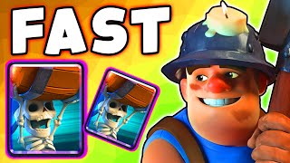 Miner Wall Breakers Deck is like a CHEAT in Clash Royale [upl. by Renato]