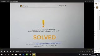 Chrome OS Missing or Damaged SOLVED STEP BY STEP TUTORIAL [upl. by Gnirps]