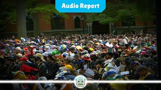 Graduating Students Stage Walkout at Yale University Commencement [upl. by Keever508]