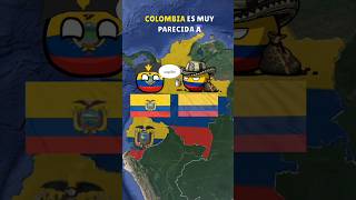 BANDERAS PARECIDAS countryballs mapa curiosidades historia [upl. by Chariot]