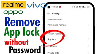 HOW TO REMOVE APP LOCK WITHOUT PASSWORD  How to Open  Unlock System App Lock If We Forgot Password [upl. by Nnairol]