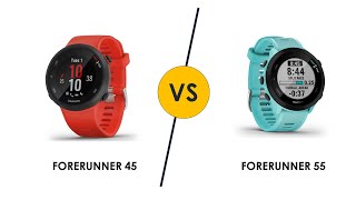 Garmin Forerunner 45 vs 55  Compare the difference [upl. by Pillow26]