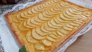 TARTA DE MANZANA receta casera deliciosa  original fácil y rápida de hacer  te encantará 😋 [upl. by Anit]