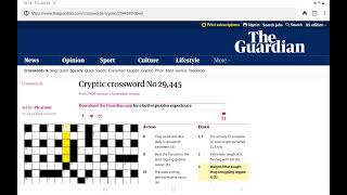 Guardian Cryptic Crossword Friday 26 July 2024 [upl. by Ahsiened]