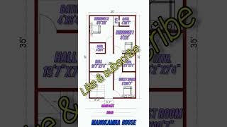 20 by 35 home plan 20 by 35 घर का नक्सा [upl. by Kunin]