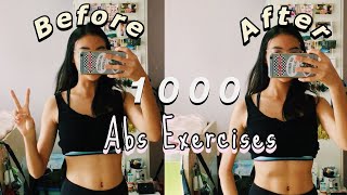 I did 1000 ABS EXERCISES in ONE DAY so intense [upl. by Wilmette]