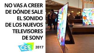 Impresiona la gama A1E de televisores Bravia OLED de Sony en CES 2017 [upl. by Millan]