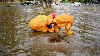 Unclogging the Downpour Tackling a Storm Drain Obstruction [upl. by Butta]