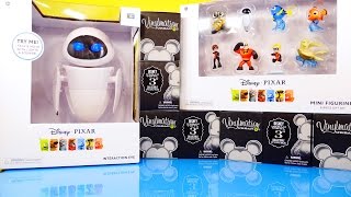 Disney Pixar Wall E Interactive EVE Figure Toy Disney Mini Figure Gift Set Toys Vinylmation Unboxing [upl. by Maddie]