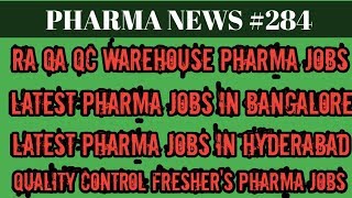 PHARMA NEWS 284  ANTHEM ANNORA SYNGENE RECIPHARMA Jobs For Freshers amp Experience  Pharma Guide [upl. by Ayak]