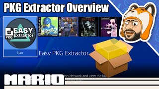 Easy PKG Extractor for PS4  Homebrew Overview [upl. by Weinstein252]