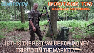 WILDLIFE PHOTOGRAPHY TRIPOD REVIEWIFOOTAGE Gazelle TC9 Fastbowl Carbon Tripod [upl. by Oilenroc]