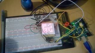 Arduino Opas 10  8x8LED matriisi ja 74HC595 siirtorekisteri [upl. by Vinny]