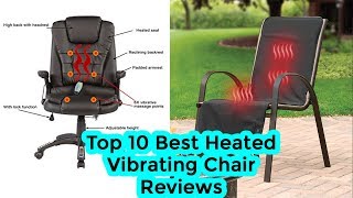 Top 10 Best Heated Vibrating Chair Reviews  Best zero gravity massage chair [upl. by Inalaehak]