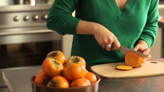 How to cut and store persimmons with Poh Ling Yeow [upl. by Pyotr968]