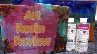 How to Pour Resin over Encaustic Paintings or anything  Art Resin Art Product Review [upl. by Hanson]