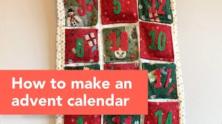 How to make an advent calendar out of fabric [upl. by Lateehs]