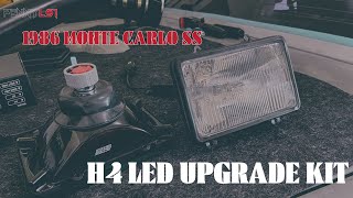 How to install H4 LED Headlight kit 86 Monte Carlo SS [upl. by Brubaker]