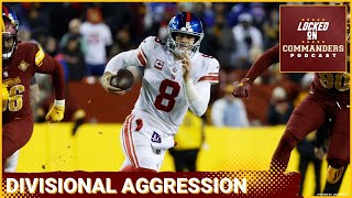 Washington Commanders NFL Draft Strategy Connected to New York Giants  5 Round Mock Draft Reaction [upl. by Okajima]