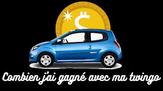 Combien jai gagné avec ma twingo sur GETAROUND et OUICAR [upl. by Eisac406]