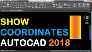 How to Show Coordinates in AutoCAD 2018 [upl. by Brotherson]