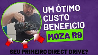 Unboxing MOZA R9 e VOLANTE FÓRMULA GS [upl. by Atsahc]