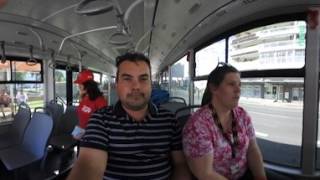 Catching a bus in Nouméa 360 amp 4k Cruse Ship [upl. by Anaibib]