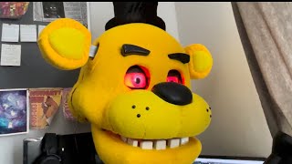 Outside Your Window REAL LIFE Golden Freddy ANIMATRONIC singing Fredbear FNAF [upl. by Ralleigh309]