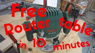 Free Router table in 10 minutes [upl. by Landon243]