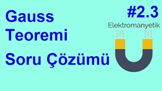 Elektromanyetik Teori Soru Çözümü 23 Gauss Teoremi Örnek Soru Çözümü  Divergence Teoremi [upl. by Adroj]