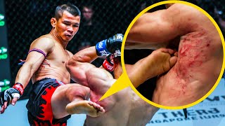 How Many Kicks Can You Take From NongO ⁉️ Muay Thai Fight Highlight [upl. by Leinehtan]