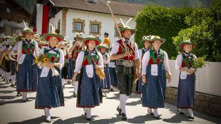 🎺 Bezirksmusikfest in Sistrans Tirol 2023  Festumzug mit Defilierung [upl. by Haisej]