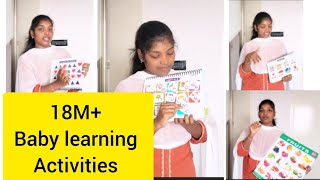 18 months Baby Learning Activities Happy learning with baby 🤱 [upl. by Cinimmod]