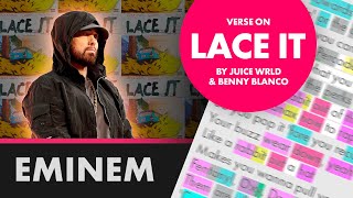 Eminems verse on Lace It  Lyrics Rhymes Highlighted 464 [upl. by Eilesor]